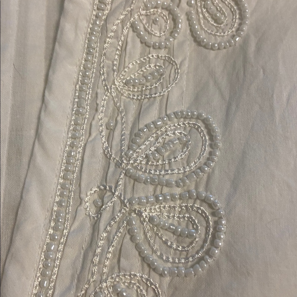 Lilly Pulitzer White Embroidered Tunic size L BNWOT length 31” bust 40” - Picture 8 of 12
